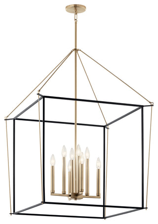 Eisley 4 Light Foyer Pendant, Champagne Bronze, 40.25"