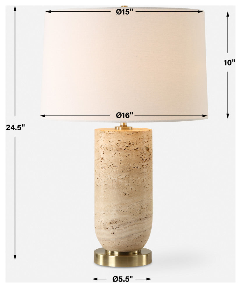 Uttermost Aubrey Travertine Table Lamp