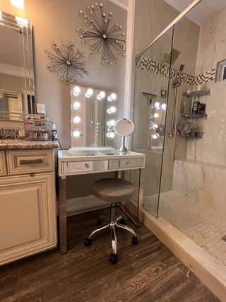 Mini SlayStation Emma Vanity Table, White