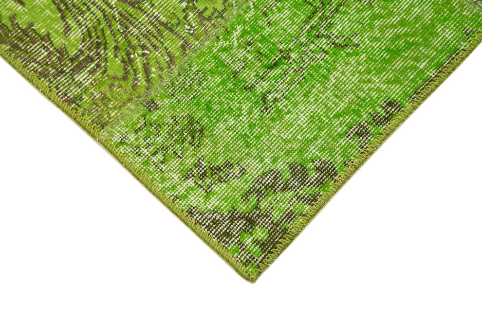 Rug N Carpet - Hand-Knotted Turkish 2' 10" x 9' 10" Vintage Patchwork Runner Rug