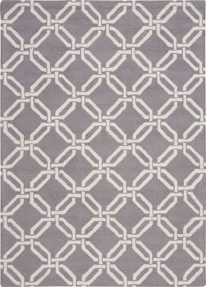 Nourison Linear Area Rug, Silver, 2'3"x7'6"