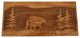 Kodiak Iron and Stained Wood Bear Scene Bench