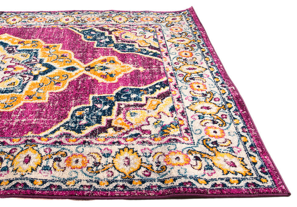 Teresa Classic Medallion Rug - Pink - 7' 10" X 9' 10"
