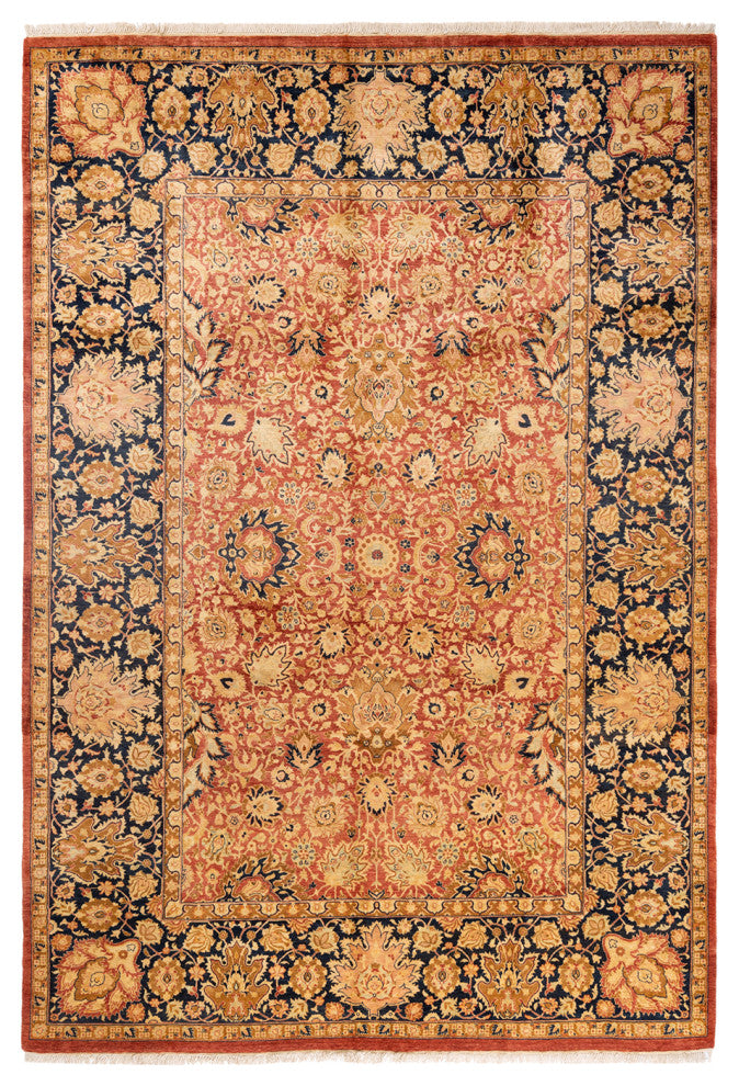 Mogul, One-of-a-Kind Hand-Knotted Area Rug  - Orange, 6' 1" x 8' 10"