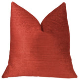 Cherry Love Orange and Red Luxury Throw Pillow, 26"x26"