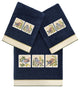 Linum Home Textiles 100% Turkish Cotton BELINDA 3PC Embellished Towel Set