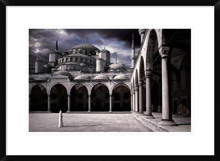 "Lady And The Mosque" Framed Digital Print by Daniel Murphy, 30x22"