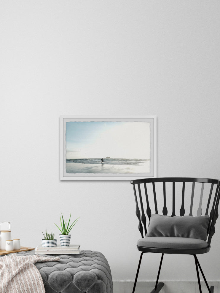 "Early Morning Surf" Framed Painting Print, 30x20
