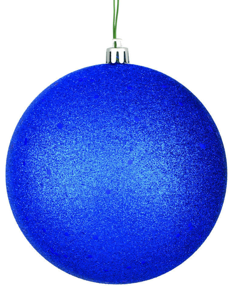 Vickerman 4" Midnight Blue Sequin Ball Ornament, 6 per Bag