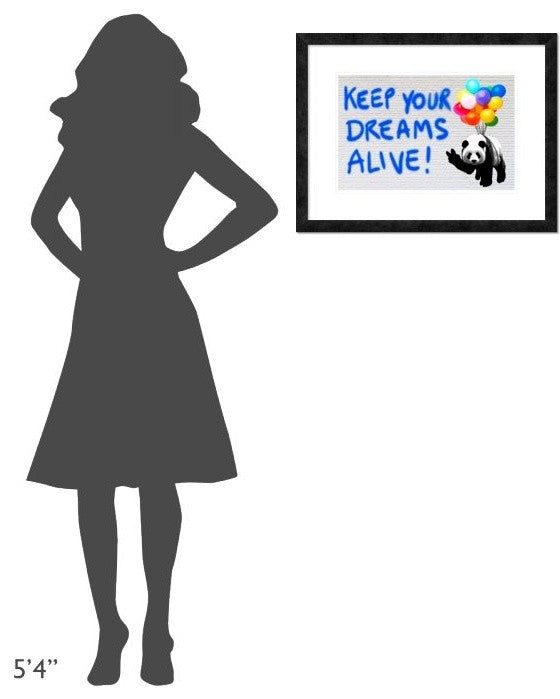 "Keep your dreams alive!" Framed Digital Print by Masterfunk Collective, 26"x20"