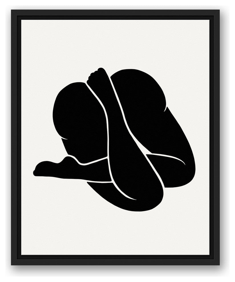 Cheeky 16x20 Black Floating Framed Canvas