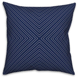 Navy Modern Geo 16x16 Throw Pillow Cover