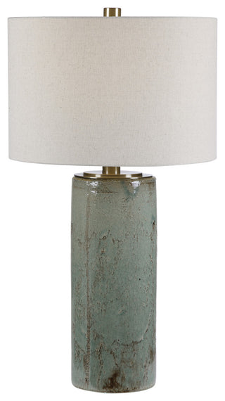 Uttermost Callais Crackled Aqua Table Lamp