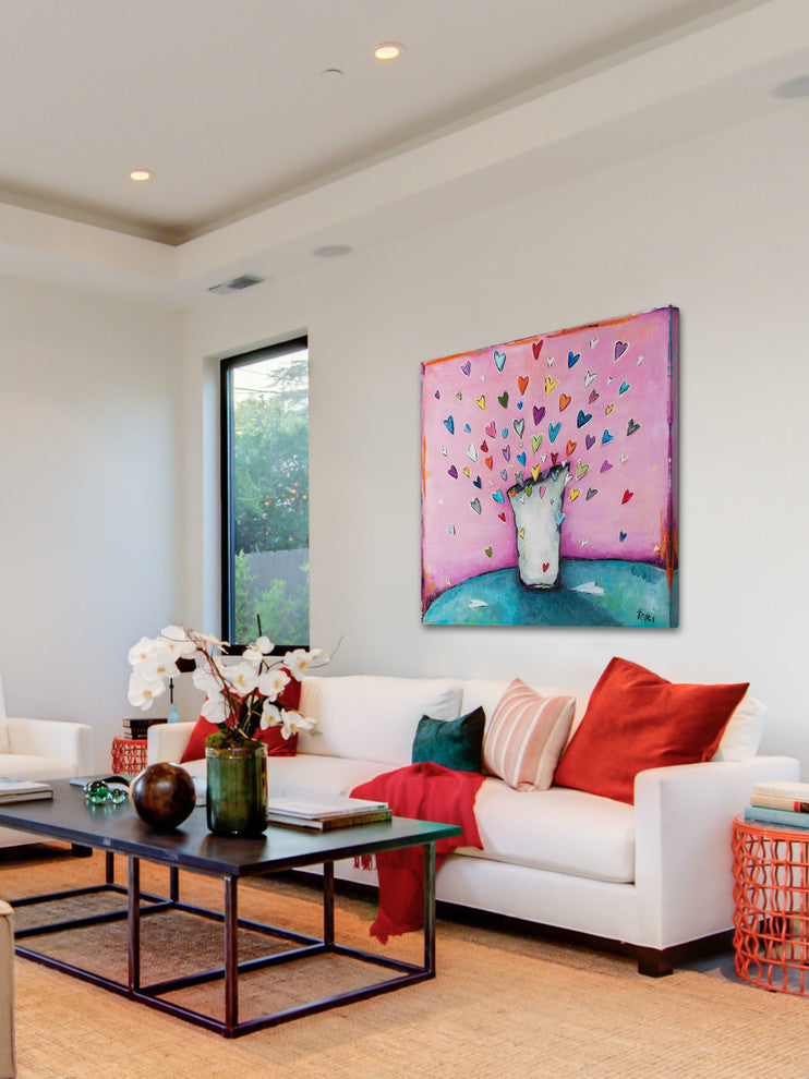 "Filled to the Brim With Love" Print on Canvas by Tori Campisi