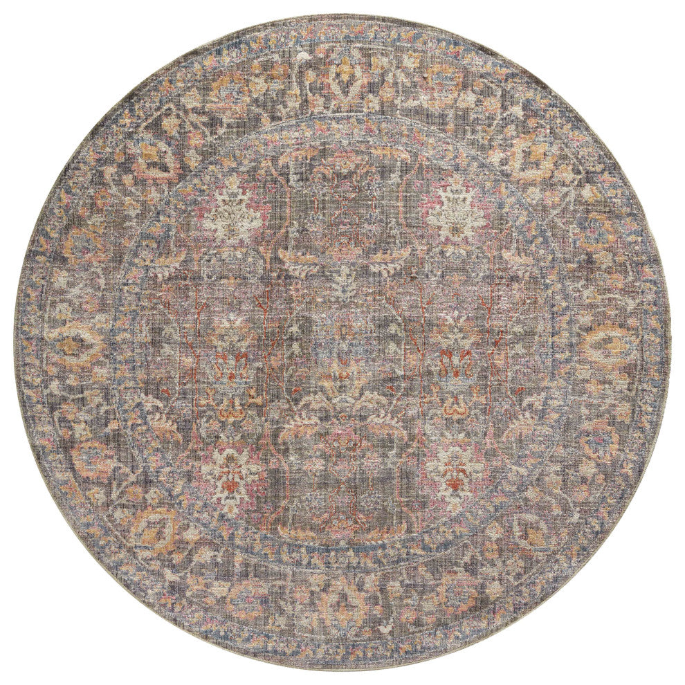 Chris Loves Julia x Loloi Rosemarie Area Rug, Stone/Multi, 2'-7" X 4'