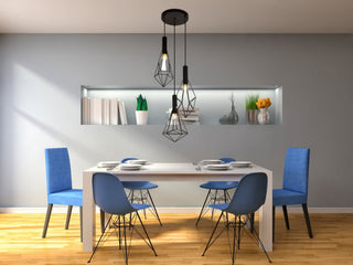 Elegant Lighting LDPD2108 Jago 3 Light 16"W Pendant - Black