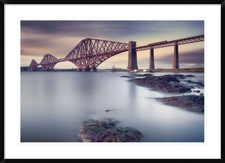 "Forth Rail Bridge" Framed Digital Print by Martin Vlasko, 44x32"