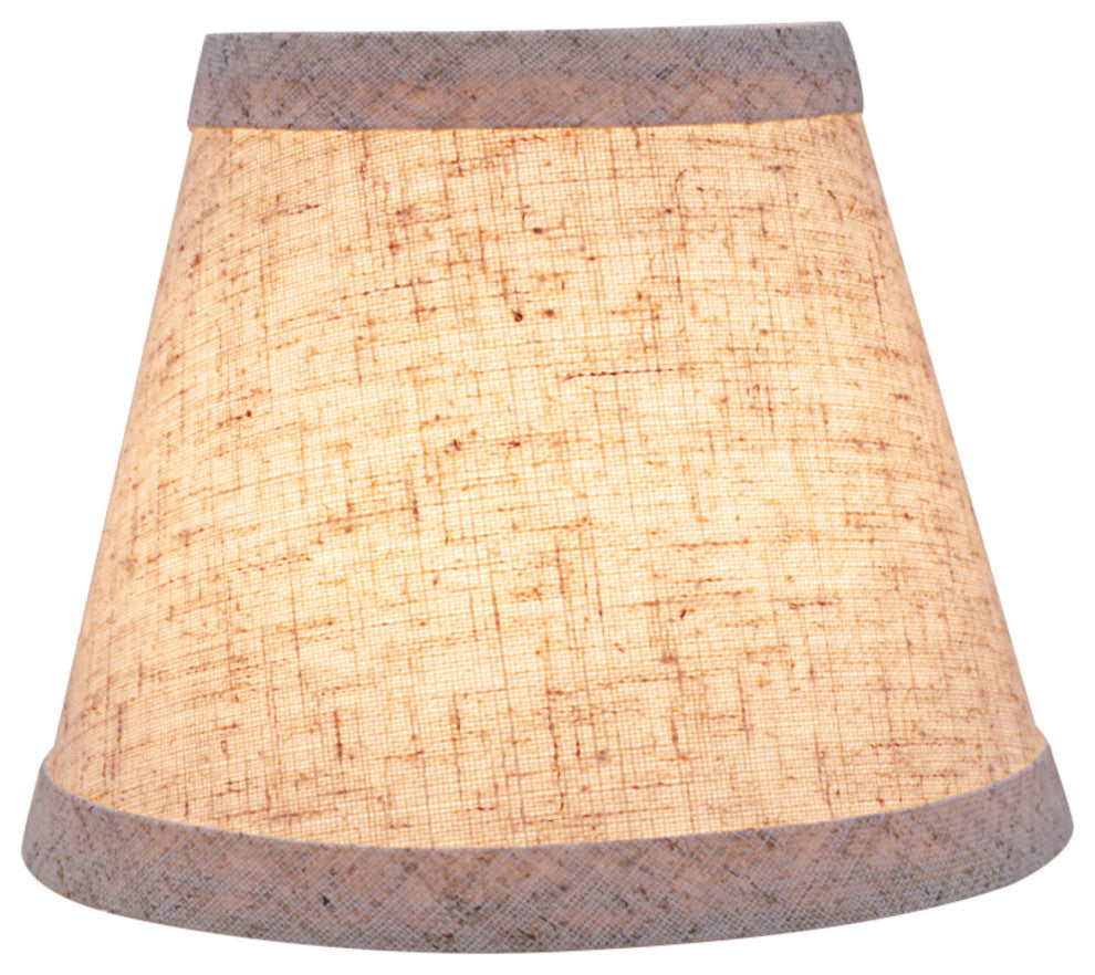 Aspen Creative 32063-6 Hardback Empire Clip-On Lamp Shade Beige 3" x 5" x 4"