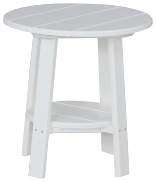 Poly Deluxe End Table, White