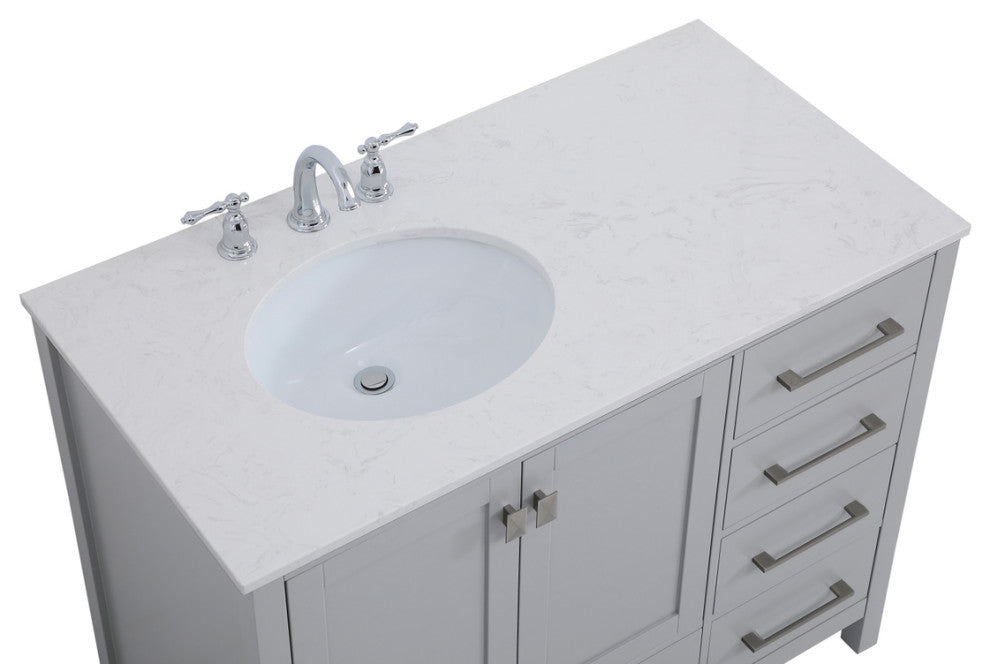 Isabel Grey 42" Single Sink Bathroom Vanity