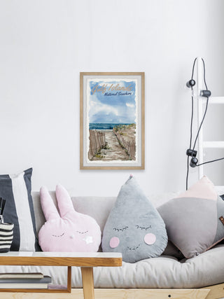 "Gulf Islands" Framed Painting Print, 12x18