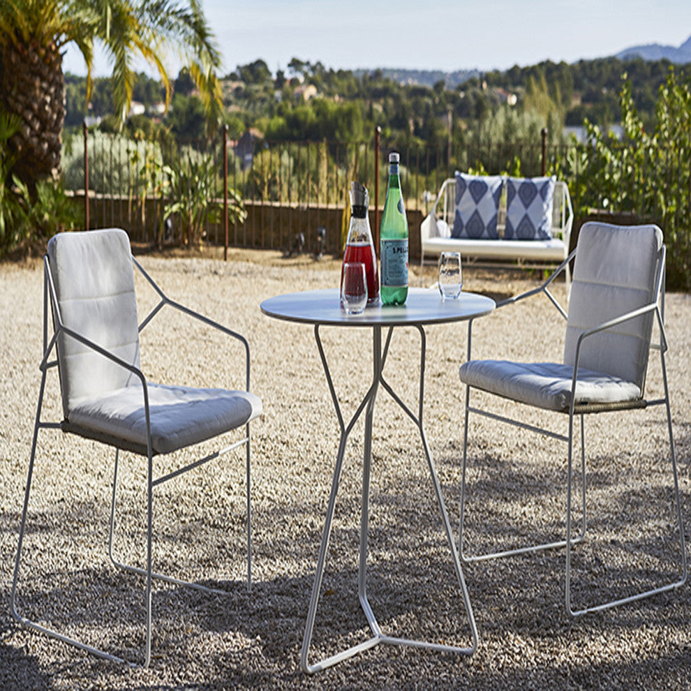 OASIQ SANDUR Armchair, Rope: Terra Cotta, Cushions: Canvas Brick, Frame: Anthracite
