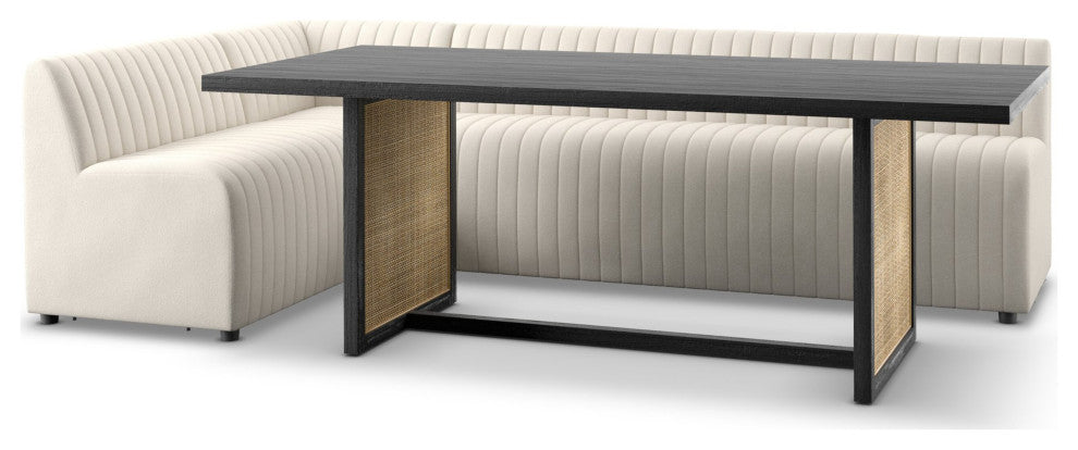Augustine Dining Banquette L Shape 110" Capri Oatmeal