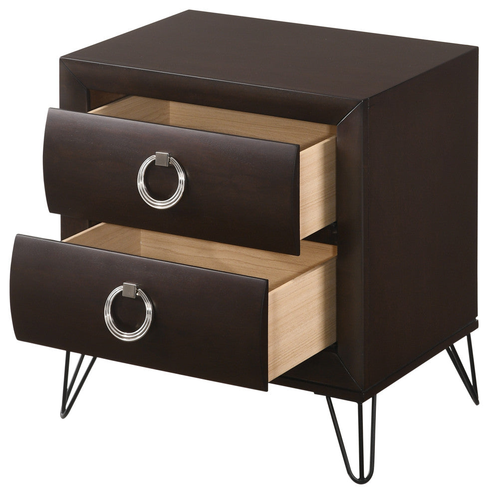 ACME Tablita Nightstand, Dark Merlot