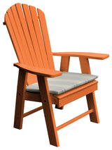 Poly Upright Adirondack Chair, Orange