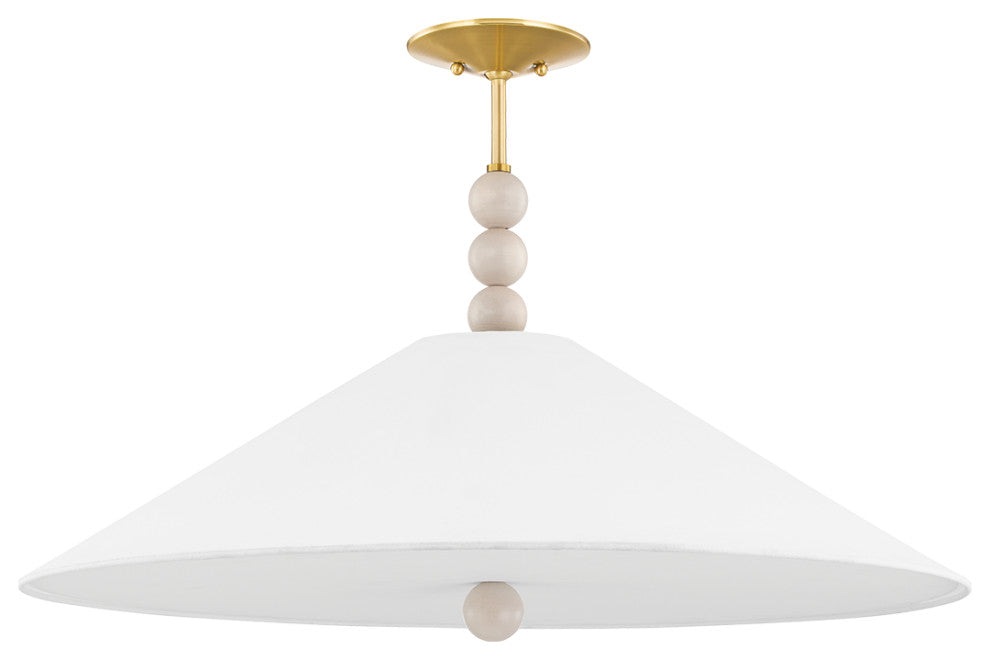 Alexis 3-Light Pendant Aged Brass