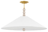 Alexis 3-Light Pendant Aged Brass