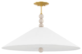 Alexis 3-Light Pendant Aged Brass