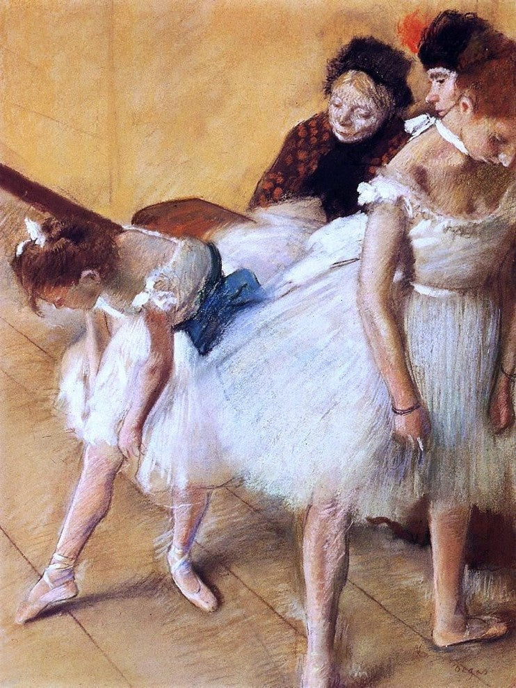 Edgar Degas The Dancing Examination, 21"x28" Wall Decal