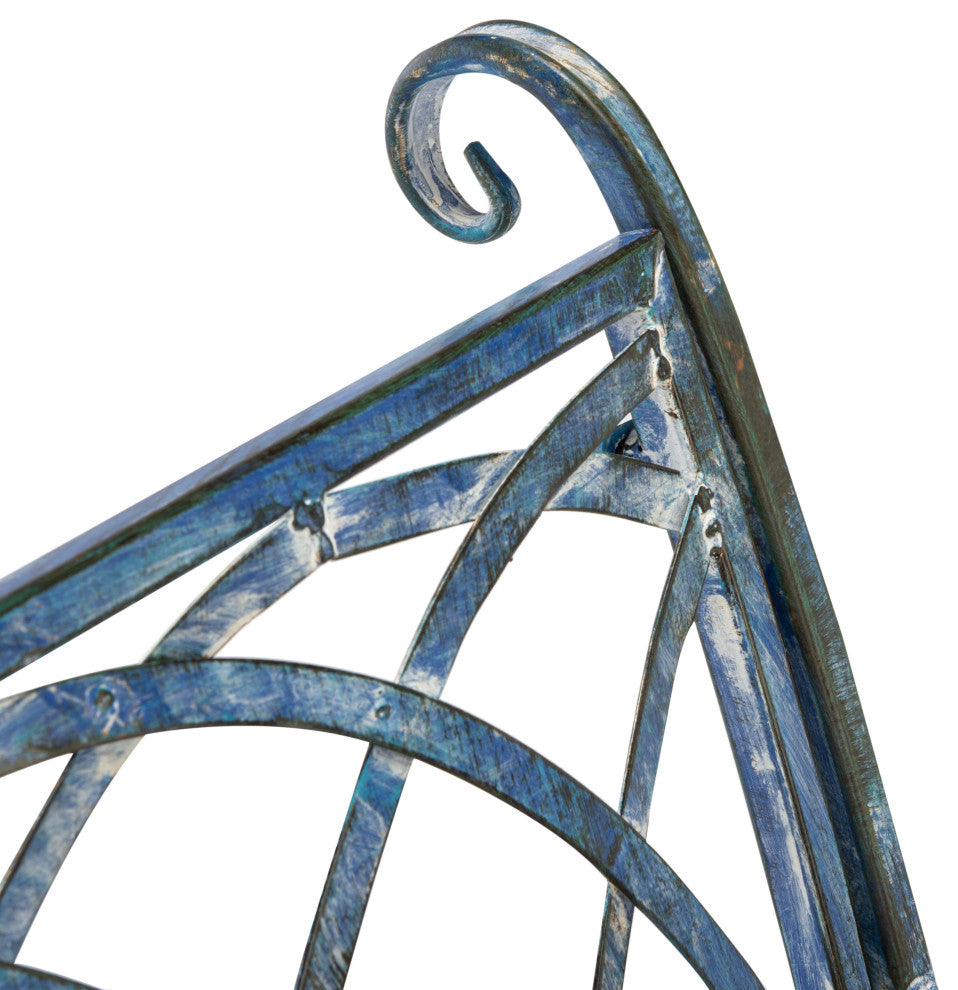 Safavieh Ressi Outdoor Rock Bench, Antique Blue