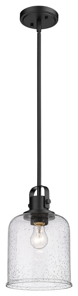 Zlite 340P8-MB 1-Light Pendant, Clear Seeded