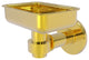 Continental Wall Mount Soap Dish Holder, Polished Brass