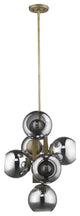 Lunette 6-Light Aged Brass Pendant