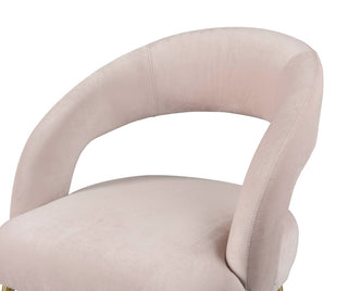 Rocco Blush Velvet Dining Chair - Blush