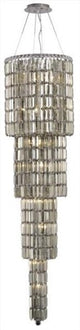 Elegant Maxim Foyer Hall Light, Chrome Finish With Royal Cut Crystal