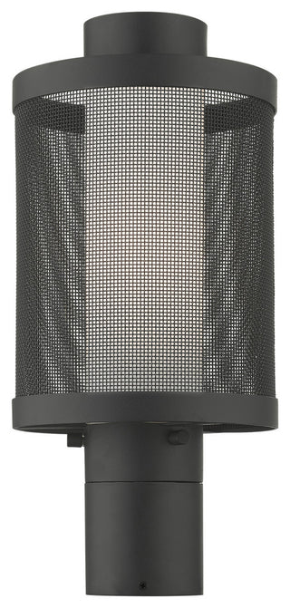 Livex Nottingham 1 Light Textured Black Medium Outdoor Post Top Lantern