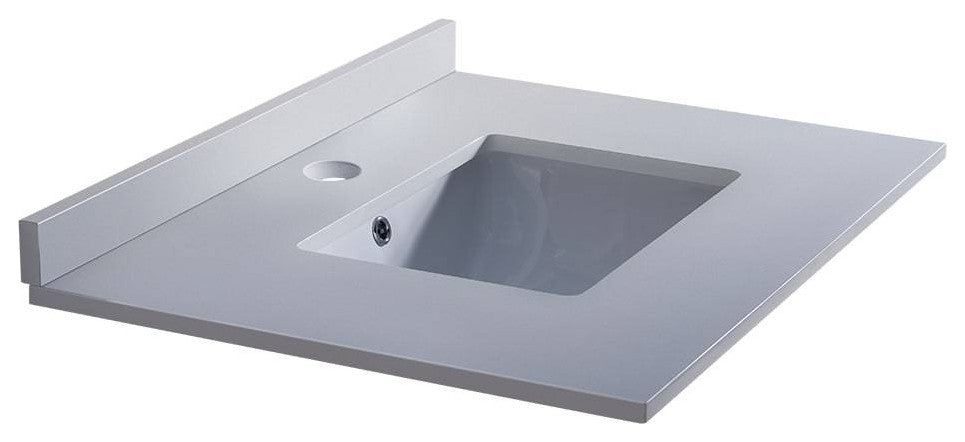 Fresca FCT2030WH-U Oxford 30" White Countertop With Undermount Sink