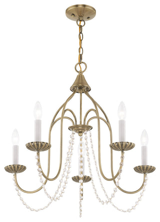 Livex Lighting Antique Brass 5-Light Chandelier