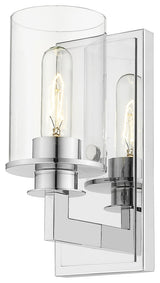 Zlite 462-1S-CH 1-Light Wall Sconce, Clear
