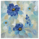 "Blue Flowers Whisper II" Digital Paper Print by Silvia Vassileva, 42"x42"