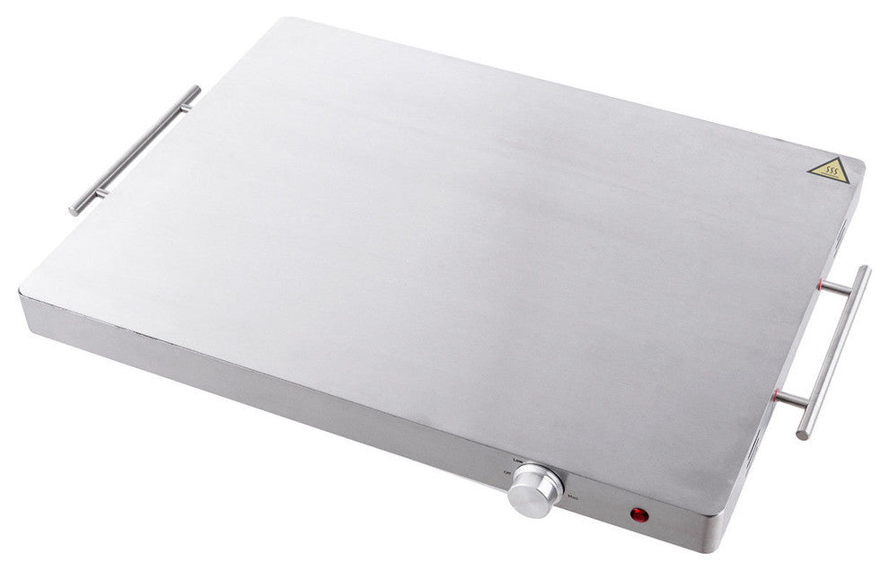 Costway Electric Warming Tray Food Dish Stainless Steel Hot Plate Tabletop