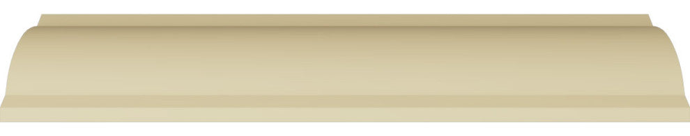 3 7/8"Hx4"Px5 5/8"Fx96"L, 8" Repeat, Rose Crown Moulding