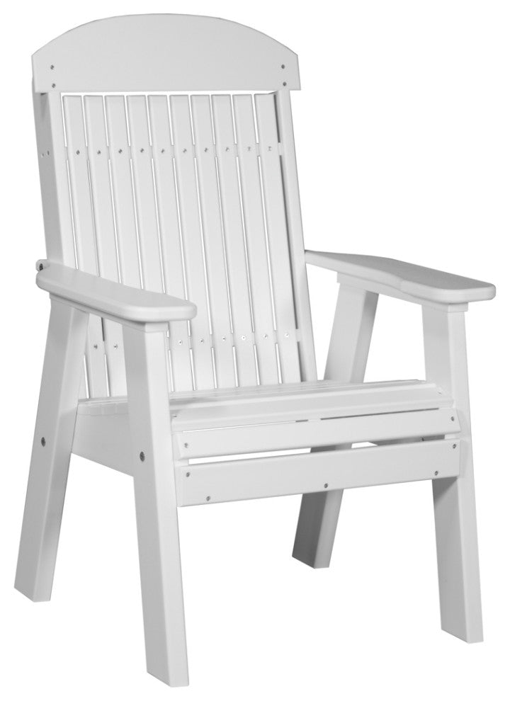 Poly Classic Bench, White, 2 Foot