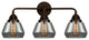 288-3W-OB-G173-LED 3 Light 24.75" Bath Vanity Light, Oil Rubbed Bronze