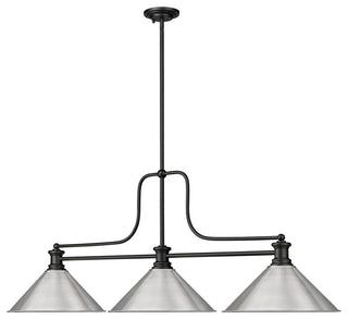 Zlite 725-3MB-BN15 3-Light Billiard, Brushed Nickel