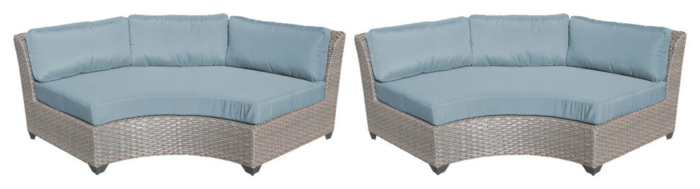 Florence Curved Armless Sofa 2 Per Box in Spa